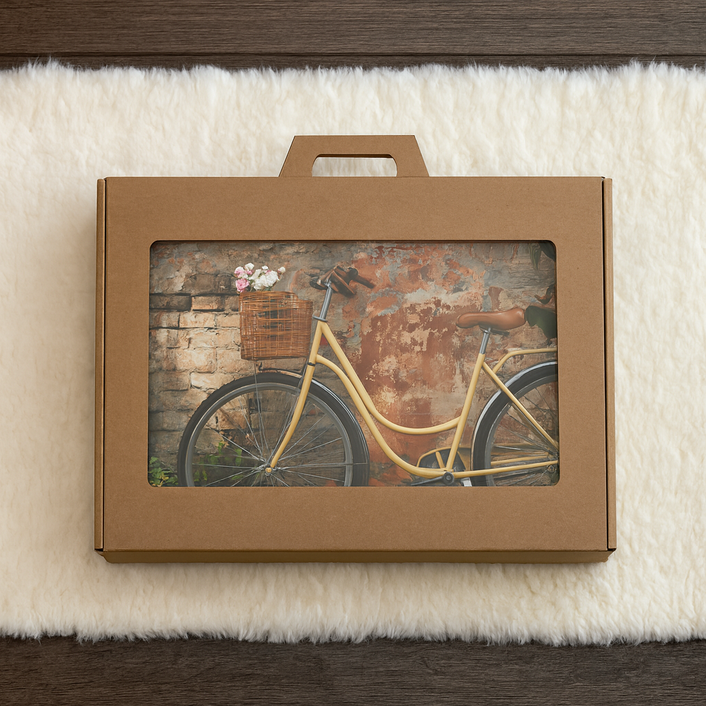 Dovanų rinkinys "Balta Šiluma" - Vilnos Kilimas